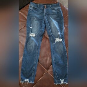 Indigo Poppy Distressed Women's Jeans Size 12